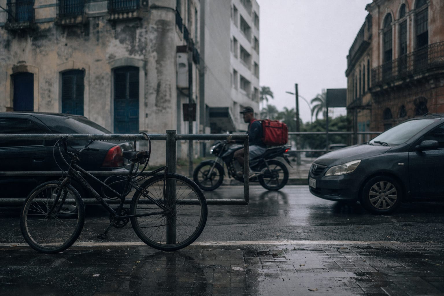 Ilustração editorial: Recife Paga Quem Pedala. A Pergunta É: Pedala Quem?